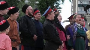 Заключительная песня Катюша в исполнении сборного казачьего хора.