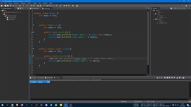 74- Java Dersleri - İnner Classes - Static ve NonStatic Sınıflar Oluşturma смотреть онлайн