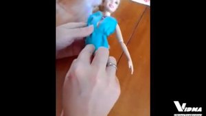 Купальник для Барби из части носка