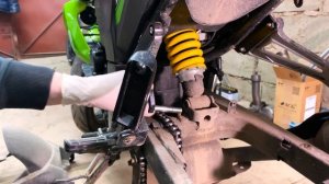 Motoland Bandit 250 — Разборка задней подвески