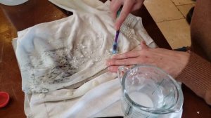 THE SECRET to getting DIRT STAINS off a white SWEATER!