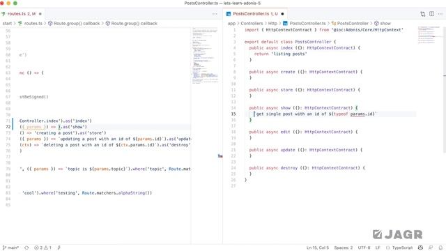 Let's Learn AdonisJS 5: Ep 3.0 - Handling Routes with Controllers смотреть онлайн