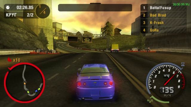 NEED FOR SPEED™ MOST WANTED 5-1-0 PSP Часть 2 Винс Келлиг Тэз