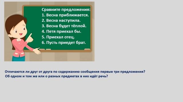 ОЗОШ N8 Урок русского языка 4 класс.Предложение. смотреть онлайн