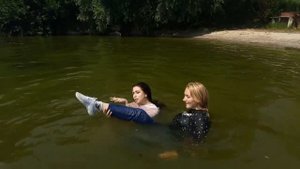 Wet jeans ladies on the beach (TEASER)