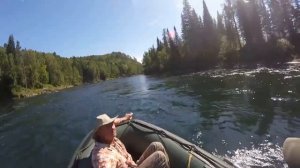 Река Казыр Сибирь Рыбалка на спиннинг 2018