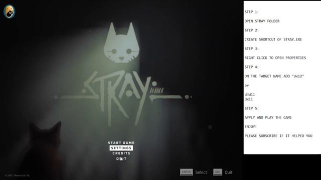 STRAY | Low Level Fatal Error Fix - 100% Working! (for non-steam/game.exe)