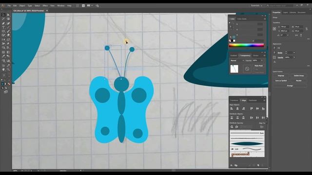 Как рисовать в Иллюстраторе в плоском стиле. Рисуем Speed Art во флете. смотреть онлайн