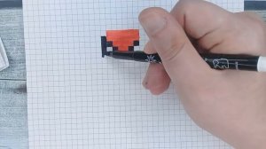 Рисунки по клеточкам → как рисовать маску Спайдермена / Человека-Паука по клеточкам / Лайк АРТ