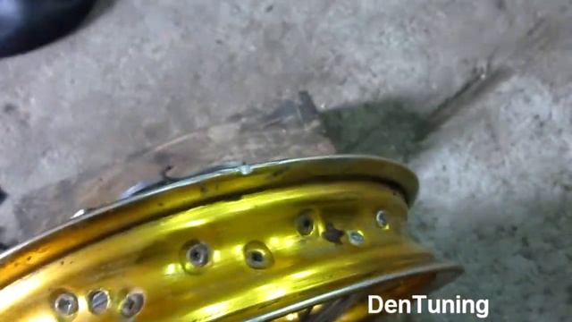 Установка Буксатора на колесо питбайка