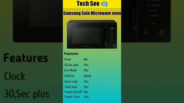 Best Solo Samsung Microwave oven #short