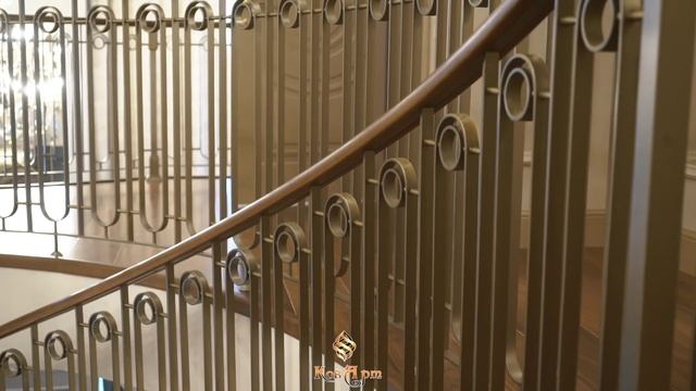 Эксклюзивные кованые перила для лестниц - КовАрт