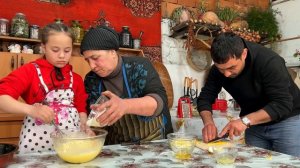 COOKING VEGETABLE RICE PILAF IN OUR RELAXING VILLAGE | GRANDMA NAILA COOKS DELICIOUS KEKS
