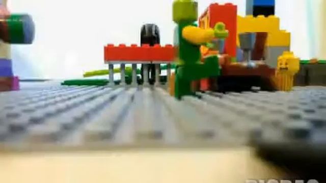 ЛЕГО мультик КОЛОБОК и ЗОМБИ / lego cartoon Bun and Zombies