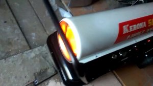 Запуск дизельной тепловой пушки Kerona P 50000 ET