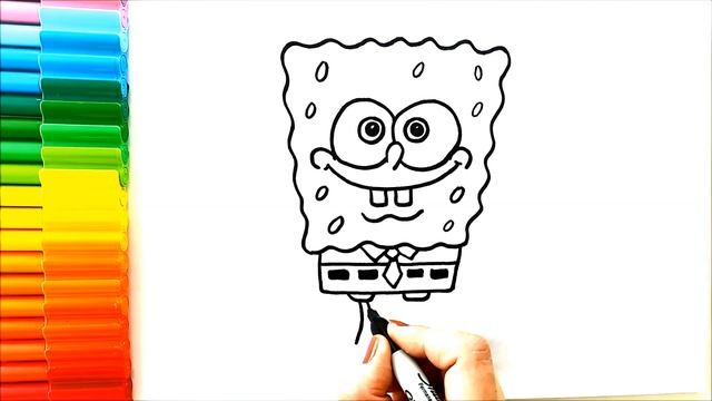 Рисунок Губки Боба - Простые рисунки - Как нарисовать Губку Боба