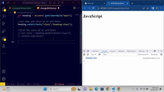 JavaScript DOM Tutorial: Change Attribute (Hindi/Urdu) | #TheTechzeen #dommanipulation #javascript