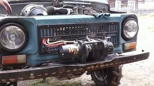 Подключение лебёдки на ЛУАЗе.