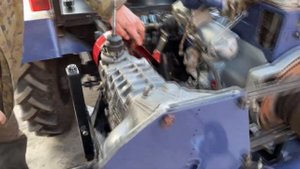 Самодельная навесная мотофреза с отдельным двигателем