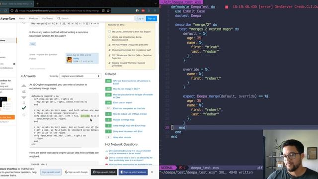Deep Merge a Elixir Map With 3 Lines of Code! смотреть онлайн