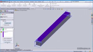 SolidWorks Simulation. Статический анализ прочности детали