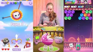 Моя Говорящая Анджела и Говорящий котик Том появилась маленькая кошечка УШАСТИК KIDS