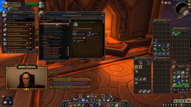 Shadowlands Blacksmithing 1-100 Guide