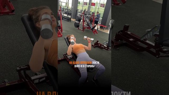 Жим 45 с разворотом гантелей. Упражнение для трицепса без нагрузки на плечи. Тут полезно ? смотреть онлайн