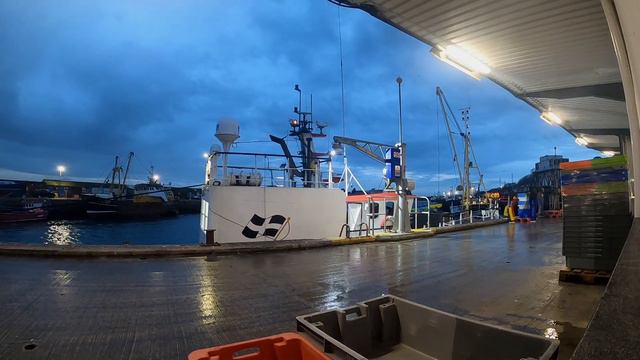 Early morning time-lapse of the Ocean Pride landing at Newlyn. смотреть онлайн