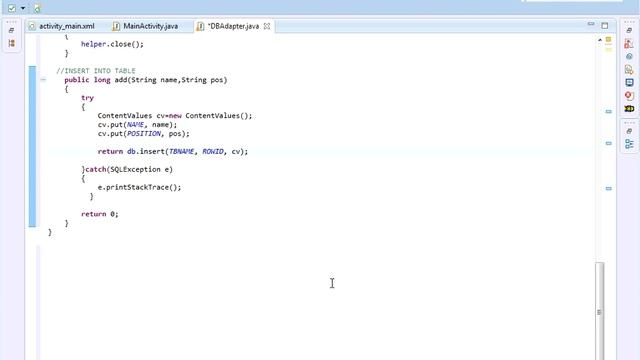 Android SQLite Database - INSERT,SELECT, FILL ListView From EditText смотреть онлайн
