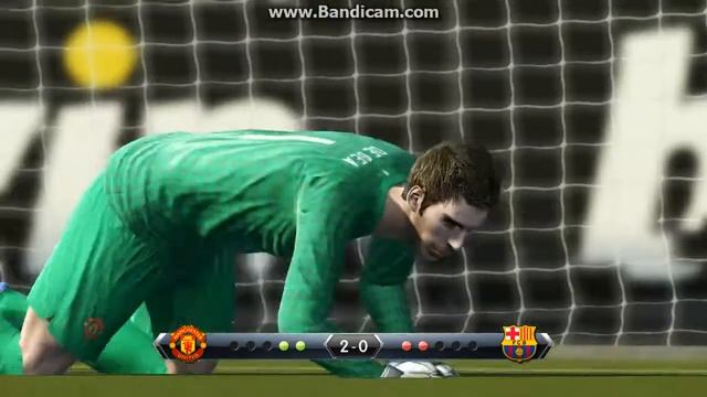 pes2013 серия пенальти Manchester United Barcelona смотреть онлайн