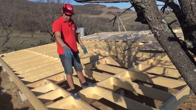 Монтаж цокольного перекрытия в Каркасном доме. смотреть онлайн