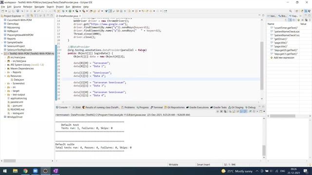 TestNG - Parallel execution with DataProvider in TestNG | TestNG | DataProvider смотреть онлайн