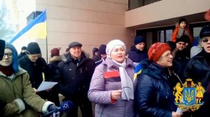 Песенный флешмоб.  Украина. " Вставай страна огромная" 07.12.2016.