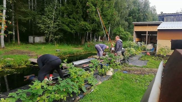Мини земснаряд. очистка водоёма . Самодельный земснаряд. смотреть онлайн