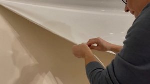 Ремонт пореза на натяжном потолке.