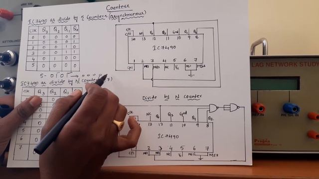 Experiment 12- Design of MOD-N Counter using IC7490 смотреть онлайн