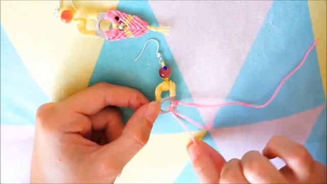Easy summer macrame earrings from can tabs | DIY Jewelry tutorial | Macrame tutorial