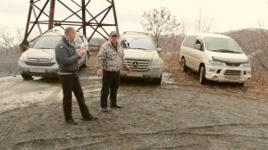 Езда по бездорожью на Mercedes GL-500, Honda CR-V и Mitsubishi Delica