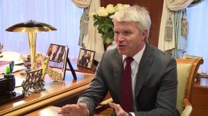 Рабочая встреча Председателя Совета Федерации Валентины Матвиенко и Министра спорта Павла Колобкова