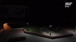 Ангарск с высоты птичего полета (Ночной Ангарск голуби)