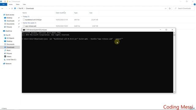 Android App Bundle (.aab) to Android Application (.apk) using bundletool.jar in windows cmd смотреть онлайн