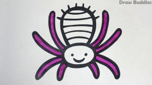 Spider Painting & Coloring for Kids and Toddlers