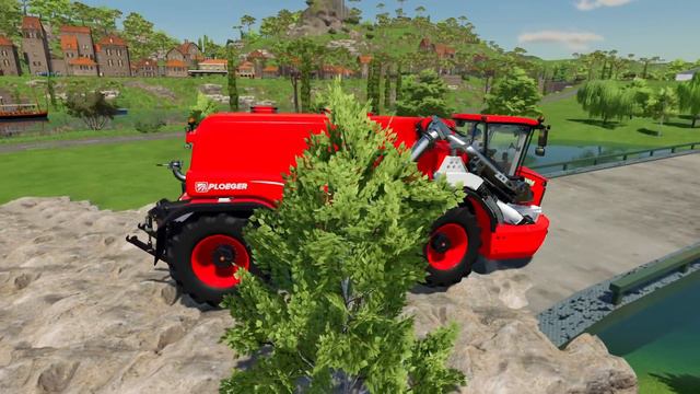 TRANSPORT WOOD PALLETS WITH COLORED MERCEDES BENZ TRUCK - Farming Simulator 22 смотреть онлайн