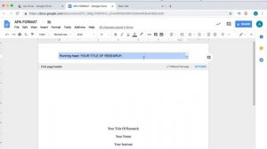 Формат APA в Google Документах в 6 минутах / Apa Style in Google Docs
