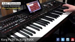KORG Pa3X vs. Pa4X **NEW Pa4X Sounds & Styles**