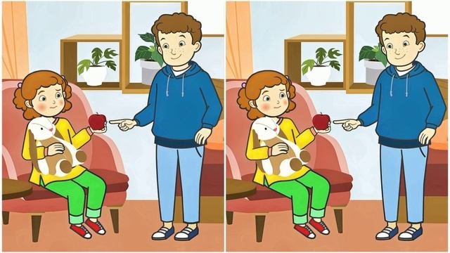 Рассмотрите все ТРИ отличия.