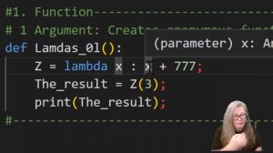 Programming With Python 24: LAMBDAs