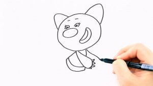 Как нарисовать Лисичку из мультика Ми-ми-мишки / Мультик раскраска для детей /  Раскрась Ка