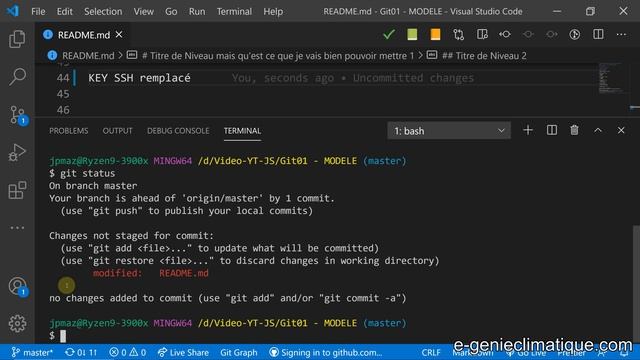 Git20-Raccourci pour faire un commit de manière plus rapide (git add et git commit en même temps) смотреть онлайн
